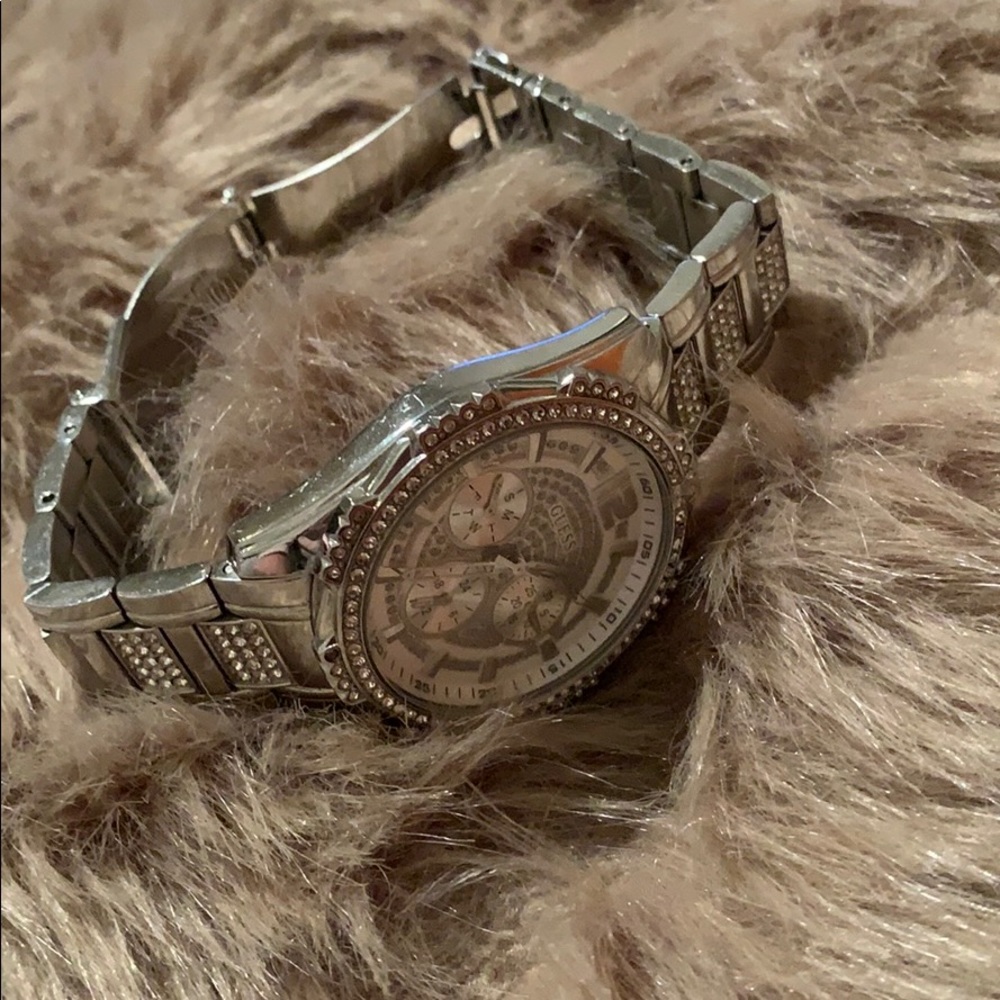 Guess Rhinestone Silver Watch - Picture 3 of 4